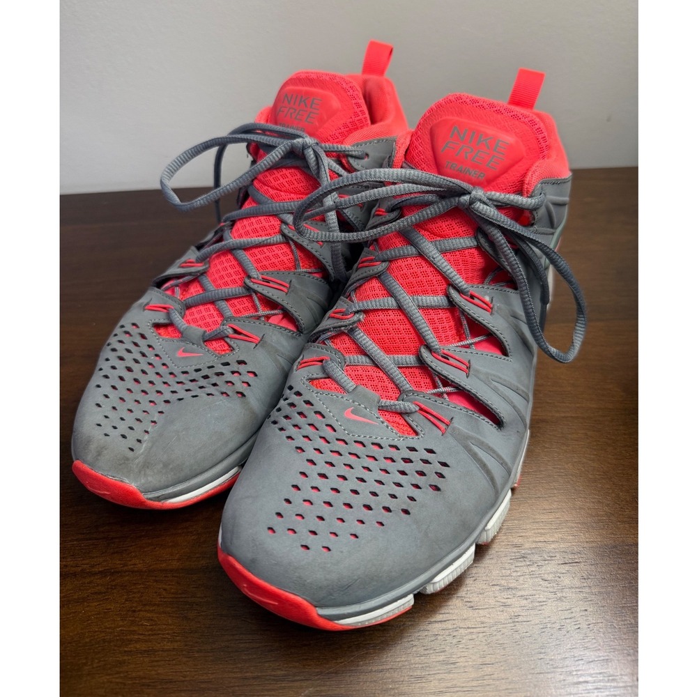 Nike Free Trainer 7.0 V4 Cool Grey Hyper Punch Mens Training Shoes 599086-006 10